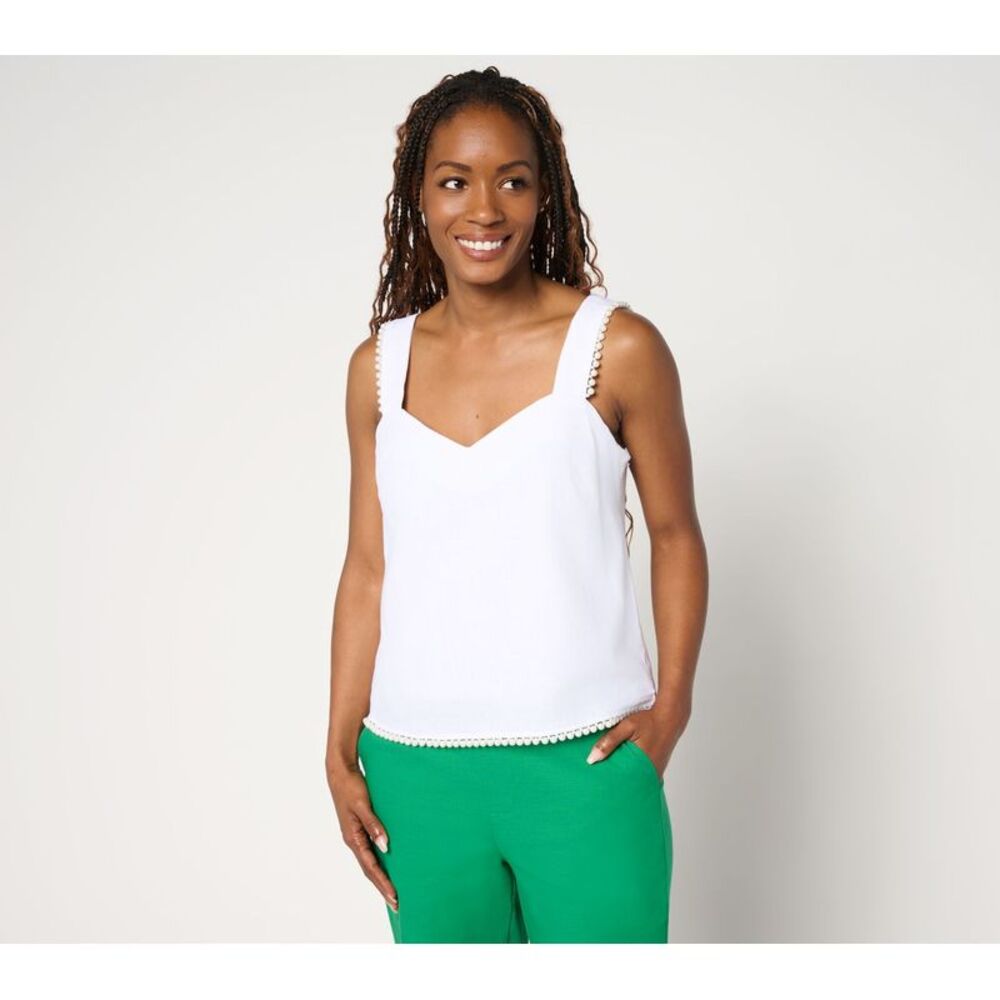 by Stacy London Women's Top Sz M Make Your Selection: Cotton Summer White